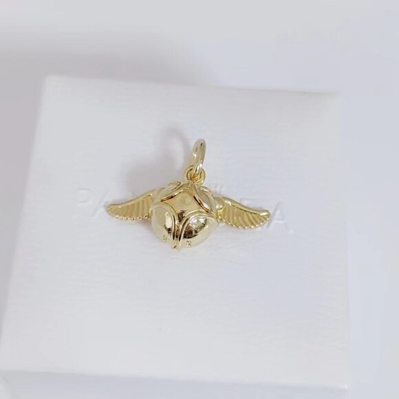 Pandora Harry Potter, Golden Snitch Pendant Gold Plated with box - Picture 8 of 9